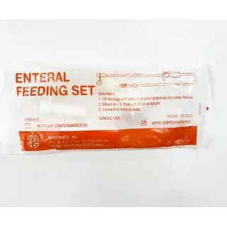 สายให้อาหารผู้ป่วย ชนิดมีกระเปาะ Enteral Feeding Set with dripchamber ยกแพค 20 ชิ้น