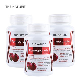 THE NATURE เดอะ เนเจอร์ x 3 ขวด Pomegranate Extract สารสกัดจากทับทิม ลดริ้วรอย จุดด่างดำ ผิวชุ่มชื้น ต้านอนุมูลอิสระ