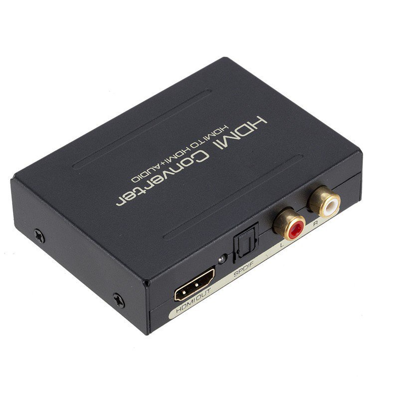 HDMI Audio Extractor Converter HDMI to HDMI & Optical SPDIF + RCA L/R  Stereo