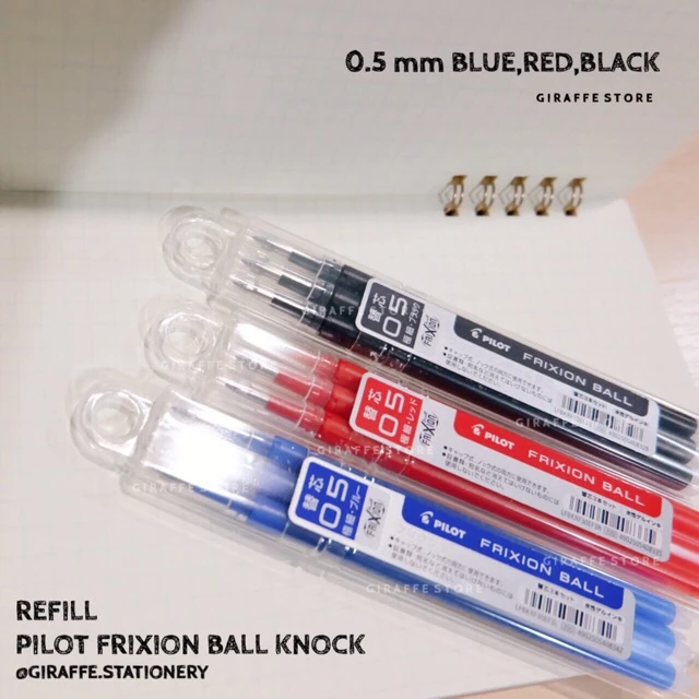 ไส้ ปากกาลบได้ REFILL PILOT FRIXION BALL KNOCK 0.3 0.4 0.5 0.7 mm และ แบบปากกา 3in1 0.38 0.5 mm