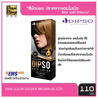 DIPSO professional ดิ๊พโซ่ แฮร์ คัลเลอร์ สีน้ำตาลประกายทอง จีบี 5/23 S07 DIPSO HAIR COLOR GOLDEN BROWN GB 5/23