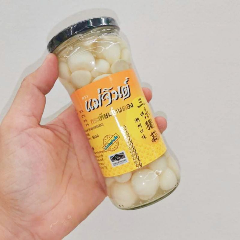 กระเทียมโทนดองแม่จินต์กระเทียมโทนดองหวานกระเทียมขาวดองกระเทียมดองกระเทียมดองแบบหัวกระเทียมดองกินกับอะไรก็ได้ - รูปที่ 2