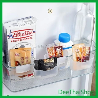 DeeThai กล่องแขวนเก็บเครื่องปรุงรสข้างประตูเย็น ขนาดเล็ก 1 คู่ refrigerator storage