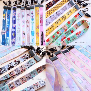 [ลายเยอะ’พร้อมส่ง]สายคล้องบัตร/คล้องโทรศัพท์/คล้องสเปย์แอลกอฮอ ลายการ์ตูน