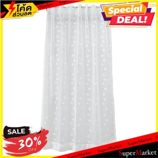 ผ้าม่านโปร่งซ่อนหู HOME L&amp;S HYDEE 130x160 ซม. สีขาว ผ้าม่านหน้าต่าง SHEER CURTAIN HOME L&amp;S HYDEE 130x160CM WHITE