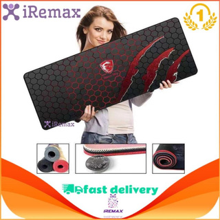 iRemax แผ่นรองเมาส์ ขนาด mouse pad 80 x 30 cm. mouse pad แผ่นรองเมาส์แบบสปีด ลายมังกร แผ่นรองเม้าส์