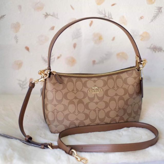 LEWIS SHOULDER BAG IN SIGNATURE CANVAS