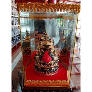 พระราหูอมจันทร์ 3นิ้ว พร้อมตู้ เหล็กน้ำพี้