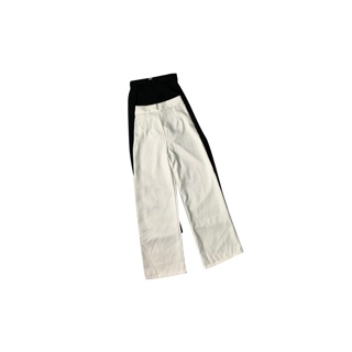 [6.15 กรอกโค้ด PSMELAL4 เหลือ 54.-] Lalata Vintage กางเกงขายาว T2 กางเกงบาร์บี้ขายาว งานแฟชั่น ทรงกระบอก เอวยืด มี 13 ส