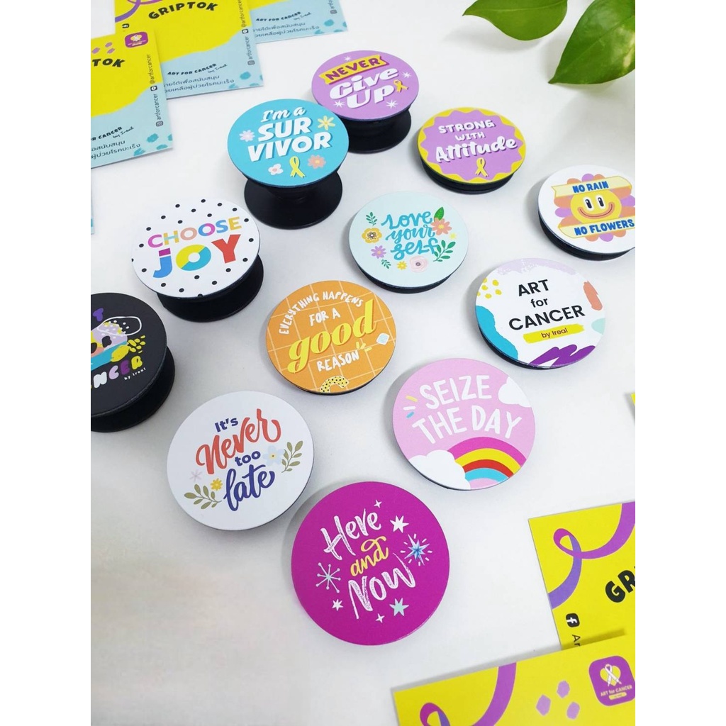 Griptok กริ๊บต๊อก ที่ตั้งมือถือ ที่จับโทรศัพท์ Artforcancer - รูปที่ 3