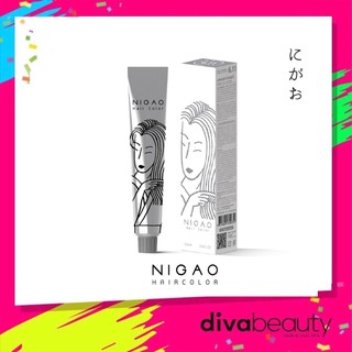 NIGAO Hair Color นิกาโอะ แฮร์ คัลเลอร์ สีย้อมผม ขนาด 100 มล. รุ่น Silver Grey สีนิกาโอะ