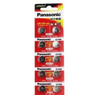 ถ่านกระดุม Panasonic LR1130 (189, AG10, LR54) 1.5V Alkaline Battery ของใหม่