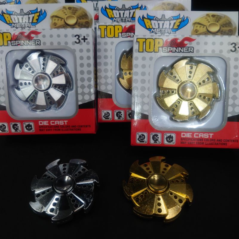 สปินเนอร์​ (Spinner) ลาย​ กังหันโลหะเครื่องจักร วัสดุทำการโลหะอย่างดี​ Rotate Metal Top Spinner งานสวยมาก ราคาถูก