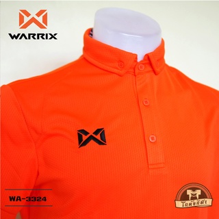 WARRIX เสื้อโปโล รุ่น bubble WA-3324 WA-PLA024 สีส้ม OO วาริกซ์ วอริกซ์ ของแท้ 100%