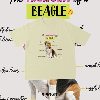 เสื้อยืด oversize ลาย the anatomy beagle ผ้า cotton 100%