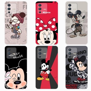 เคส วีโว่ VIVO V23 5G S12 5G Case การ์ตูน Mickey Minnie Soft TPU เคสซิลิโคน โทรศัพท์มือถือ ซิลิโคนแบบนิ่ม เคส