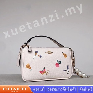 Coach C8719 กระเป๋าหูหิ้วด้านบนในซิกเนเจอร์กระเป๋าถือสตรีสะพายข้างสลิงไหล่กระเป๋าไพ่นกกระจอก