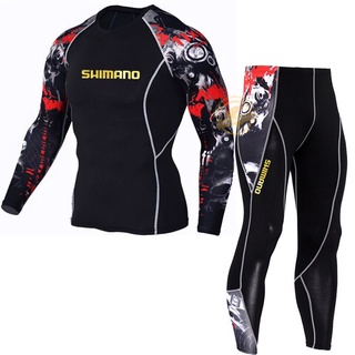 Shimano เสื้อผ้าผู้ชาย เทรนด์ใหม่ ตกปลา ป้องกันแสงแดด ระบายอากาศ ตั้งแคมป์ กีฬา เสื้อผ้าตกปลา คุณภาพสูง ขี่จักรยาน เดินป่า