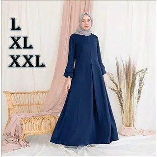 gamis polos cantik/gamis polos tangan 2 umpak