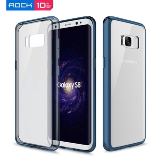 สําหรับ Samsung Galaxy S8, S8 Plus เคส ROCK บางเฉียบ คริสตัล ใส PC + TPU ใส เคสโทรศัพท์