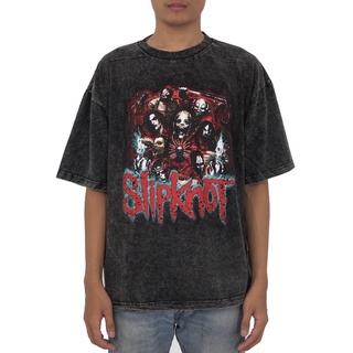 (ขายส่งได้)เสื้อยืด โอเวอร์ไซซ์ TOXIC 1805 SLIPKNOT GENTLY Accid WASH