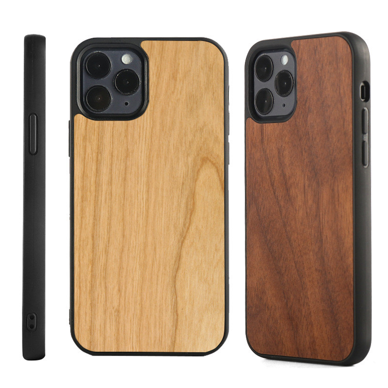 หรูหราไม้เคสโทรศัพท์สําหรับiPhone 16 Pro Max 17 Air 16E 15 14 13 12 11 14 Plus X XSMax XR 7 8 + ซิลิโคนขอบPC HardปกหลังสําหรับiPhone XS Max XR X 7 8 Plus SE เคส 2020