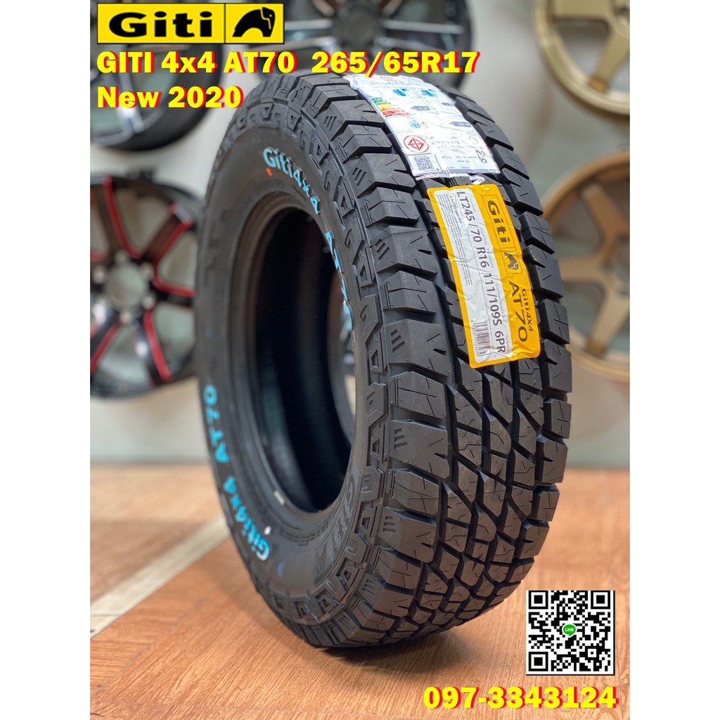 ยางสายลุย GITI 4x4 AT70 265/65R17 ยางใหม่ปี2020 ยางดีมีรับประกัน ...