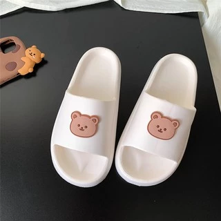 LGShoes 🐳รองเท้าแบบสวมสีสันสดใส พร้อมหน้าน้องหมีสุดน่ารัก พื้นนุ่มใส่สบาย ในราคาสบายกระเป๋า