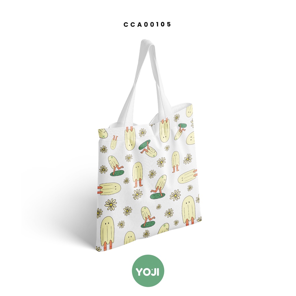 กระเป๋า กระเป๋าผ้าแคนวาส พิมพ์ลาย YOJI รหัส CCA00105 #YOJI #SHOPTER
