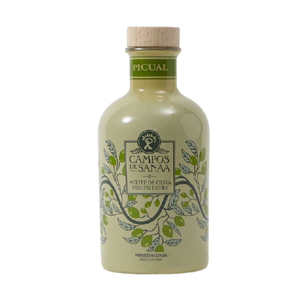 แกมโปสเดอซานา น้ำมันมะกอกบริสุทธื์ พิควอล 500 มล. - Picual Extra Virgin Olive Oil 500ml Campos de Sanaa brand