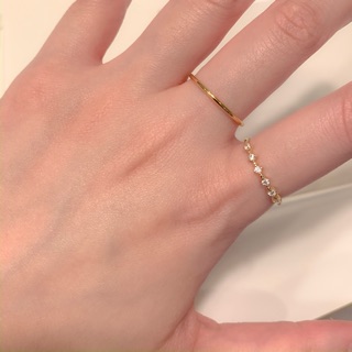 A.piece แหวนเงินแท้ [all silver 925 &amp; 14K gold] crystal ring ราคา/1 วง