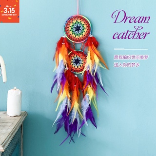 Original Dream Catcher Light Birthday Girl Indian Feather Ornaments Art Gift Retro  Dream Catcher