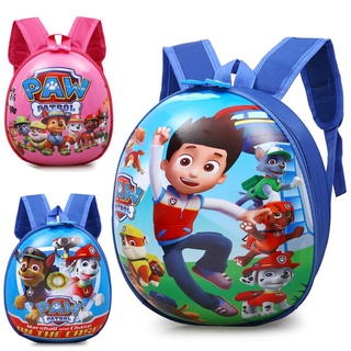 กระเป๋าเป้สะพายหลัง กันน้ํา ลายการ์ตูน Paw Patrol Eggshell สําหรับเด็กอนุบาล