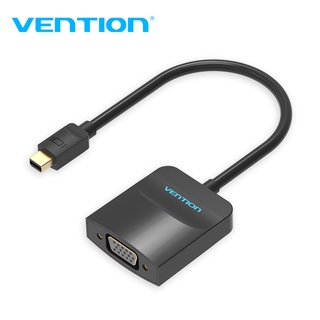 Vention อะแดปเตอร์แปลงพอร์ตหน้าจอ ขนาดเล็ก เป็น VGA 1080P Mini DP(Thunderbolt) เป็น VGA ตัวผู้ เป็นตัวเมีย HBDBB