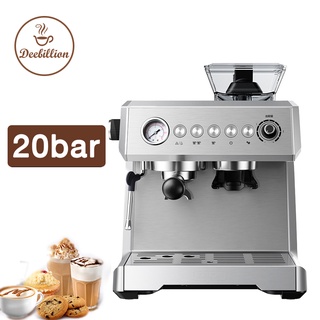 เครื่องชงกาแฟอัตโนมัติ เครื่องบดเมล็ดกาแฟ ตีฟองนม 20bar Coffee Machine Deebillion