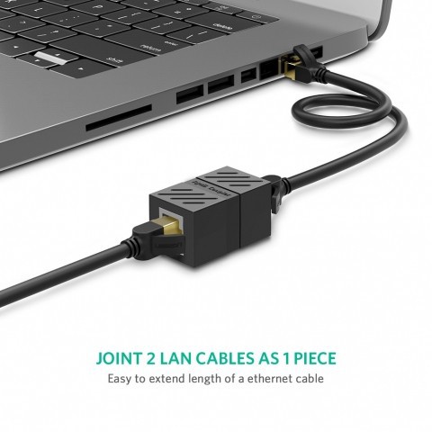 UGREEN รุ่น NW114 ตัวต่อสายแลน RJ45 connector Extender Adapter Female to Female รองรับ Cat7