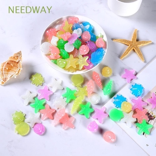 Needway เปลือกหอยเรืองแสงรูปปลาดาวหลายสีสันสําหรับตกแต่งตู้เลี้ยงปลา