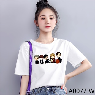 เสื้อวันพีช - 🌈หุ้นท้องถิ่นA0077BTSANIMEKAWAIIKPOPเกาหลีBANGTANTSHIRTกราฟิกขนาดใหญ่เสื้อยืดสีเหลือ