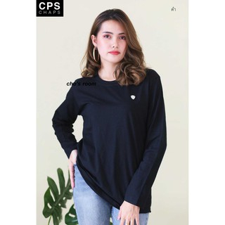 🔥🔥เสื้อยืดแขนยาว CPS 🕊 ลายพื้น✂️ Cotton 100%(SMLชาย/หญิง) แขนยาว CPS