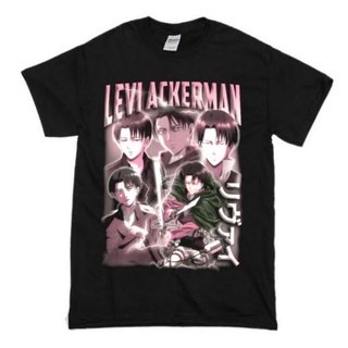 เสื้อยืดสีขาวเสื้อยืด พิมพ์ลายอนิเมะ Attack On Titan Levi Ackerman สําหรับผู้ชาย | เสื้อเชิ้ต Levi Ackerman | เสื้อยืด ล