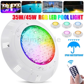 45w 450LED สระว่ายน้ํา RGB LED รีโมตคอนโทรล IP68 น้ําพุน้ําท่วม