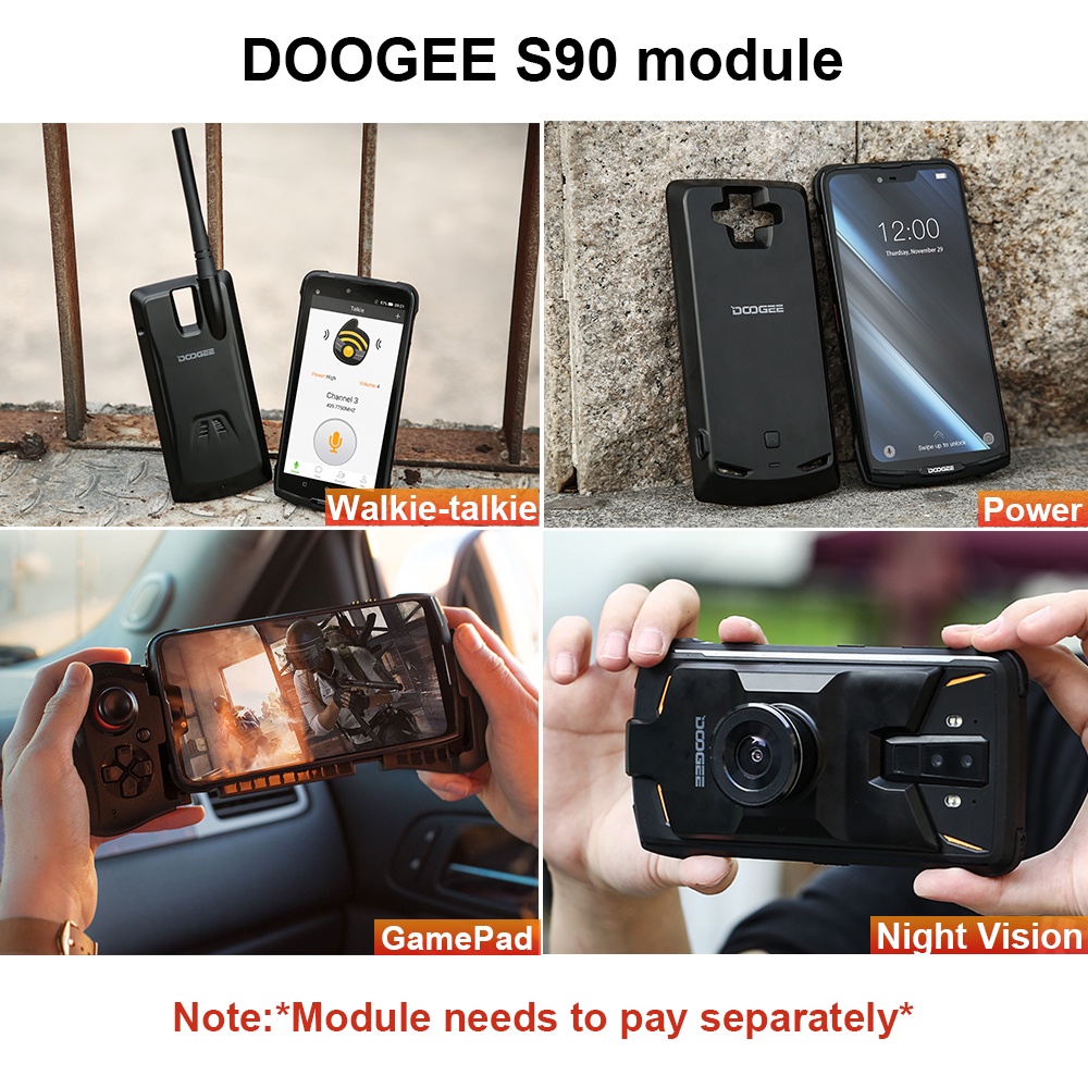 โทรศัพท์DOOGEE S90 Series Night Vision Module Mobile ower Module ...