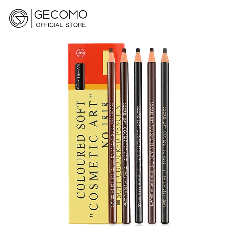 Gecomo ดินสอเขียนคิ้ว กันน้ํา ติดทนนาน สีธรรมชาติ - รูปที่ 6