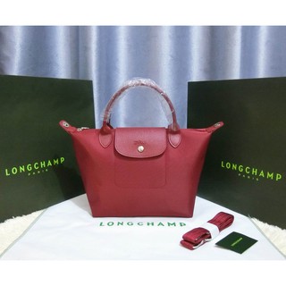 กระเป๋า  Longchamp Le Pliage Neo Size S    Color : Wine 609