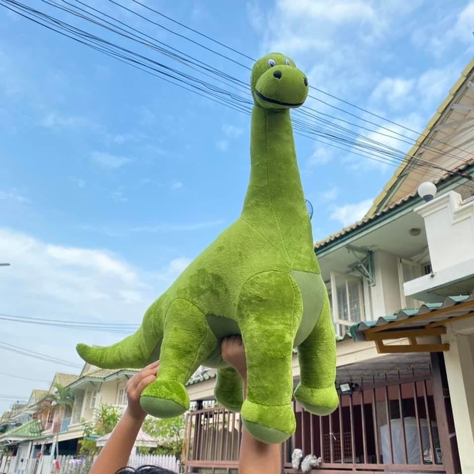 พร้อมส่งในไทย 🇹🇭 ตุ๊กตาไดโนเสาร์คอยาววววว🦖 ไดโนเสาร์สีเขียว  ตัวใหญ่กอดอุ่นนน Cutedoll studio