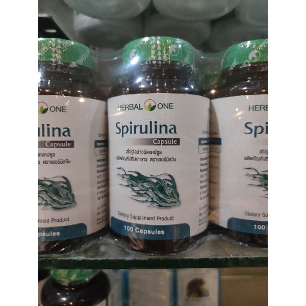 สาหร่ายสไปรูไล่น่า Herbal One Spirulina สาหร่ายเกลียวทอง อ้วยอันโอสถ