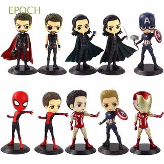 Epoch โมเดลฟิกเกอร์การ์ตูน Avengers Thor กัปตันอเมริกันสไปเดอร์แมนมาเวล