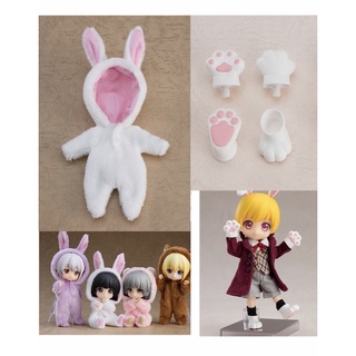 #พร้อมส่ง ✅ Nendoroid Doll: Kigurumi Pajamas 🐰(Rabbit - White) + 🎀Animal Hand Parts Set (White) มือ 1 //ของแท้ Goodsmile