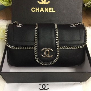 🌸🌸 CHANEL  Clutch Bag With Chain 🧚‍♀️พรีเมียมกิ๊ฟ