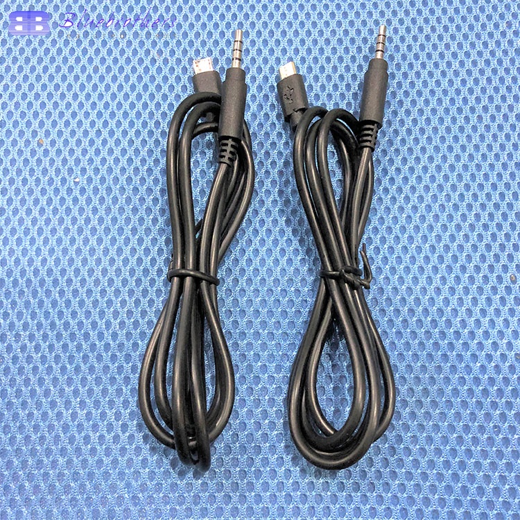 ไมโครโฟนคาราโอเกะ สายสัญญาณเสียง Micro usb ตัวผู้ถึง 3.5 มม. สายสัญญาณเสียงแจ็คตัวผู้ 1 ม. 2 ม. 3 ม.